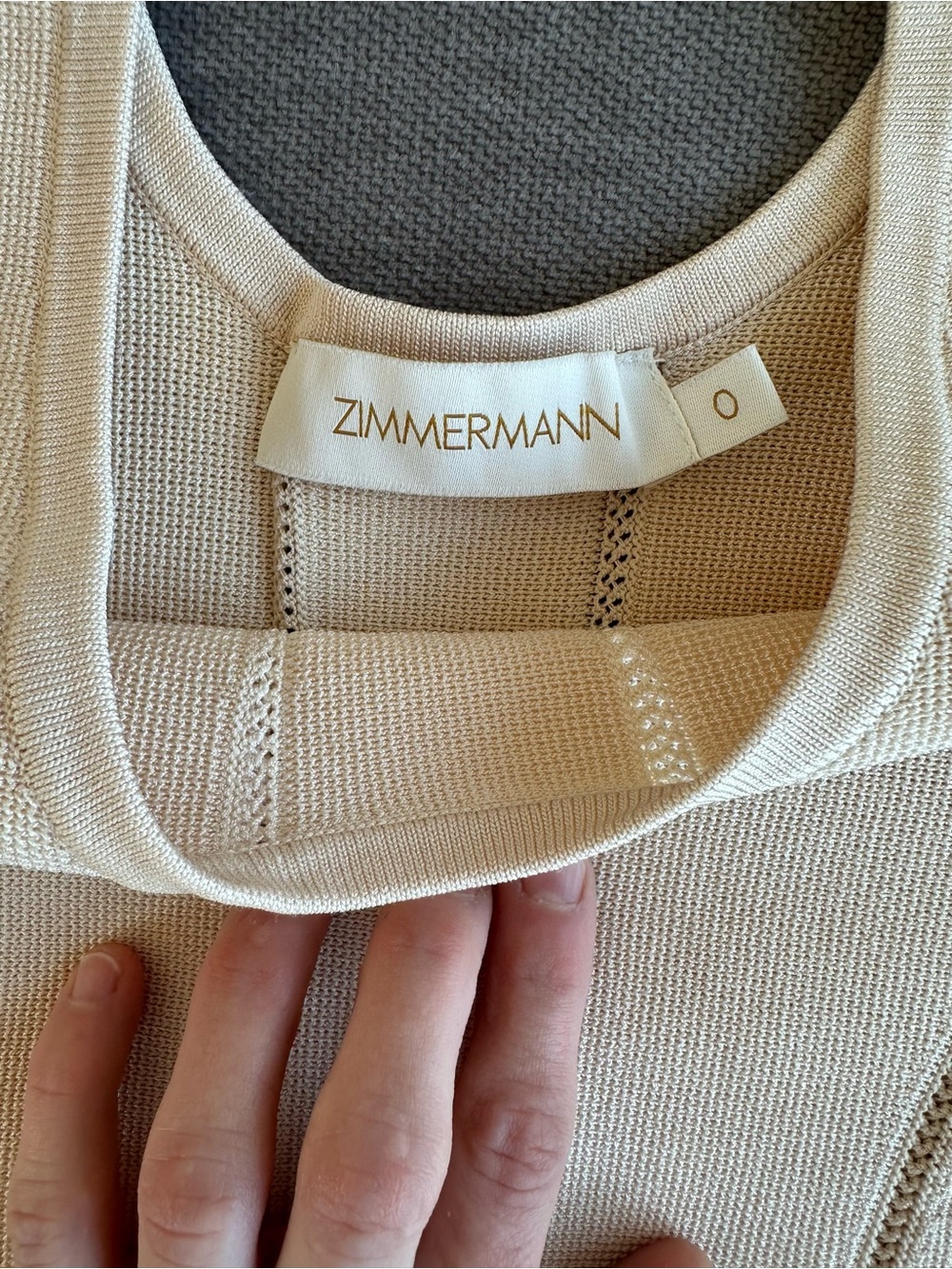 Zimmermann Cream Knit Tank & A-Line Skirt Set - Picture 6 of 6